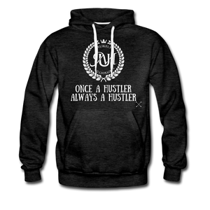 Once Upon a Hustle Hoodie - charcoal gray